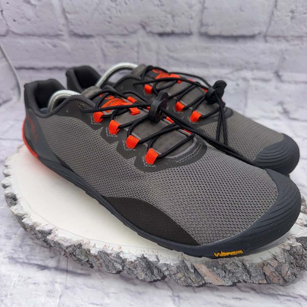 Merrell Vapor Glove 4 Men Size 11.5 Barefoot Trail Running Minimalist Shoes Gray
